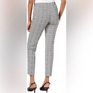 H&M black and white plaid slacks-EUC